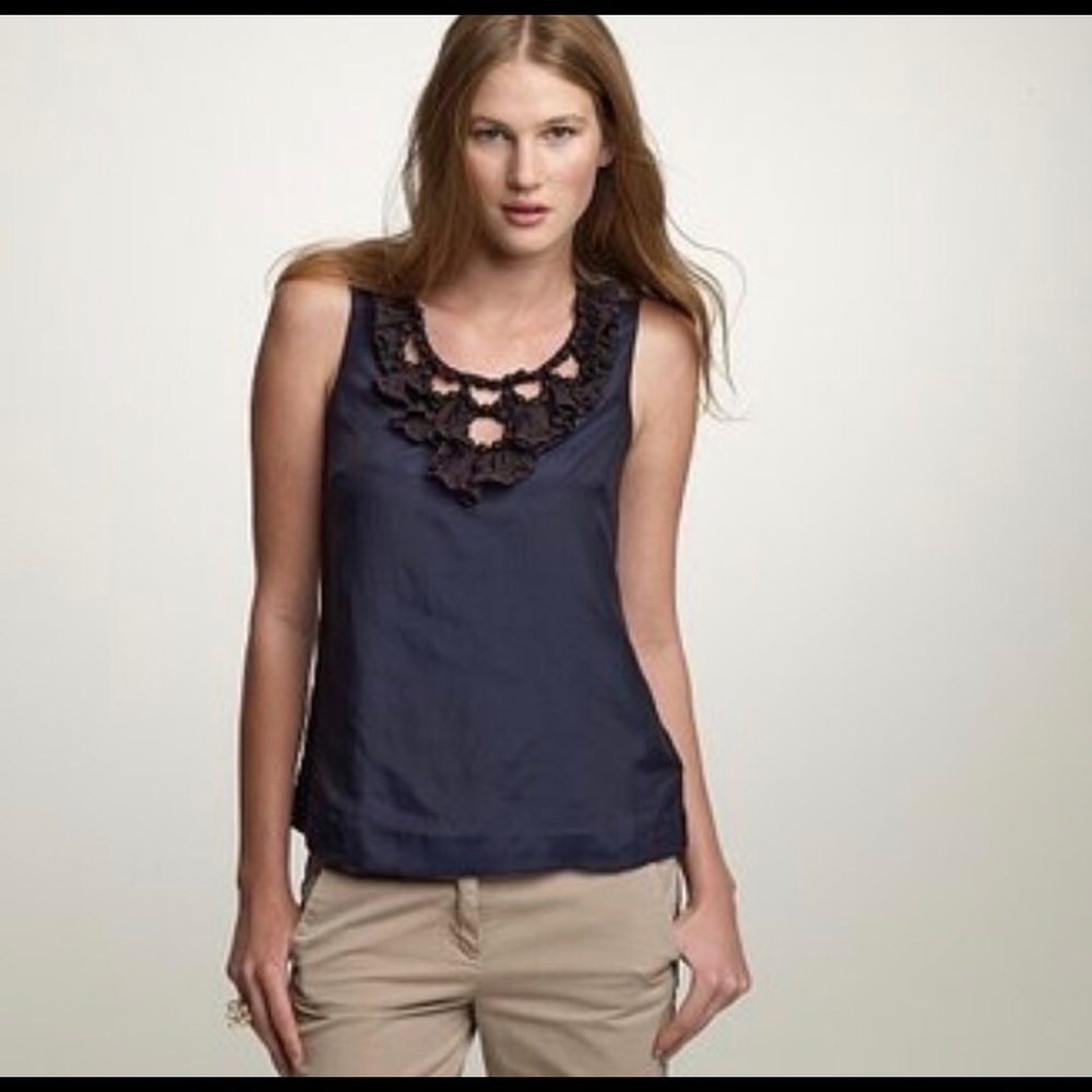 JCREW Silk Sleeveless Blouse.